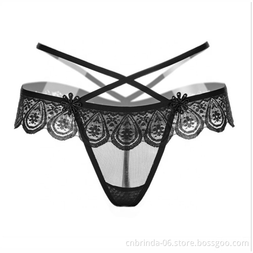 Women's G-string Lace G String Open panties Women Sexy Transparent Ladies Underwear Panties